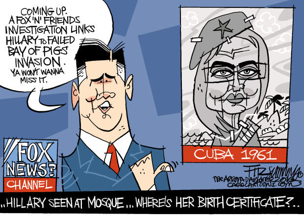 Daily Fitz Cartoon: Hillary alert